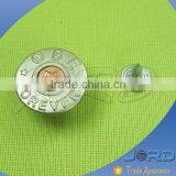New Style Silver Nickel Free Jeans Button Custom Design Nickel Color Buttons for Jeans Washable and Hand Press thumbnail-3