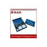 OEM Blue Coardboard Paper Box / Cardboard Gift Box With EVA Packaging With Elegant Image