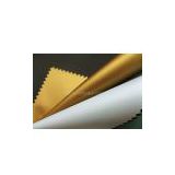 Sell 190t Polyester Pongee Fabric Milky, Golden Coating