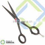 M6.5" Black Professional Barber Razor Edge Hair Cutting Shears / Scissors With Adjustable Tension and Finger Inserts - B-THS-140