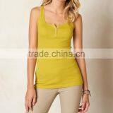 Wholesale Nylon Spandex Sexy Tank Top Dry Fit Workout Clothes For Women thumbnail-1