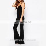 New Design Sexy Stretch Knit Metallic Jumpsuits For Ladies thumbnail-4