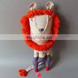 Lovely Hand-sewn Lion Plush Toys. Sew. Stuffed Animal.Cute DIY Lion thumbnail-2