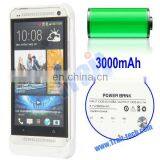 3000mAh charger case for HTC One Power Bank with Folding Holder