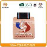 Die Cut Zinc Alloy Custom Made Color Filled Metal Old Sports Muay Thai Medal thumbnail-2