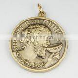 Customer Logo Die Casting 2D 3D Antique Gold Silver Metal Medal thumbnail-1