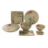 Japanese Style Bowl Plate Dish 9 Pcs High Quality Matt Melamine Dinner Set Wholesale thumbnail-1