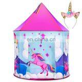 Unicorn Toys for Girls Indoor Princess Castle Kids Play Tent,Children Toy Tent Play House thumbnail-1