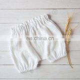 Wholesale Plain Gauze Summer Cotton Baby Toddle Pants Organic Short thumbnail-3