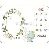 Premium Cotton Baby Milestone Blanket Monthly Fleece Blanket thumbnail-1