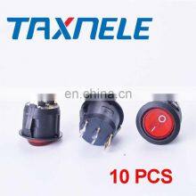 KCD1-105 20MM Round Rocker Switch 3 Pins 6A 250V Power Switch With Led Light SPST 3PIN On/Off Button Switch thumbnail-5