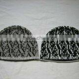 custom knit jacquard caps
