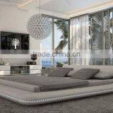 European Chesterfield Style Button Design King Size Velvet Fabric