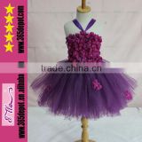 Top Fashion Beautiful Purple Wedding Dress Kids Party Wear Dresses                        
                                                Quality Choice