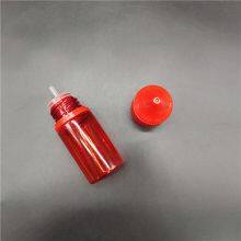 Factory Sell 30ml Shprt V3 Red E-liquid Bottle Flat Cap Childproof Oil Ink Squeeze Plastic Pet E-juice Vape Oil Dropper Bottle thumbnail-3
