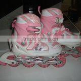 2015 Hot Pink Inline Flashing Wheels Skate Shoes thumbnail-1