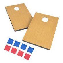 Custom Logo Cornhole Toss Games With Two Regulation Size Boards 8 Bean Bags thumbnail-2