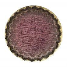 Wholesale Luxury Purple Colored Glass Charger Plate For Wedding Decoration Tableware thumbnail-1