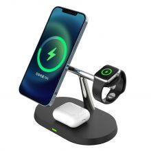 15W Magnetic Wireless Charger 3 in 1 Fast Wireless thumbnail-2
