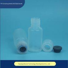 Syringe Sampling Bottle With Insertable Steel Needle, Acid and Alkali Resistant, 125ml Pfa Sampling Bottle With Scorable Scale thumbnail-1
