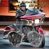2016 Top Quality Aluminum Housing IP67 Led c Ree Headlight for Polaris Victory Motorcycle