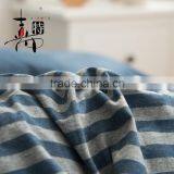 Spinning Knitted Striped 4pcs Bedding Sets/Cotton Striped 4pcs Bedding Sets thumbnail-4
