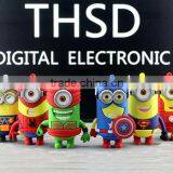 (Factory Supplier) 2016 Hot Cartoon Despicable Me USB Power Bank Mini Minions Power Adapter