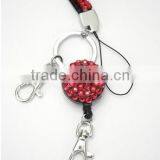 Retractable ID Badge Holder Crystal Decorative Lanyard Rhinestone Lanyard Strap thumbnail-4