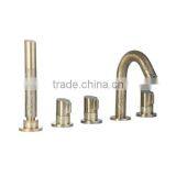 Antique Brass Bathroom Faucet Basin Mixer Tap Watermark thumbnail-5