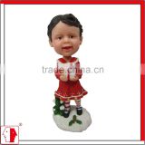 MING PEOPLE custom 6 inches Chrimas bobblehead for Kid as decor, gift ,souveir