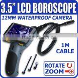 3.5" LCD Scope Rotate Zoom Inspection Camera Borescope Endoscope thumbnail-1