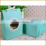 Handmade Feature and Art Paper wedding candy box with window