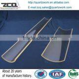 Curved Coating Arc Plate Quartz Reflectors 75*3.0* 529mm Long