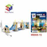 Classic Famous London Tower Bridge 3d Jigsaw Puzzle Assemble Toy thumbnail-5