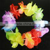 Hawaiian Leis Set Flower Garland Necklace + Headband + Bracelet Wristband Hula Party Lady Men Dance Fancy Dress Garland thumbnail-5