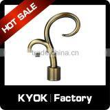 KYOK Factory Supply Curtain Accessories Large Metal Finials for Curtain Rods,crystal Fire Shape Curtian Finial Supplier's Choice thumbnail-5