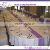 light purple organza table runner for wedding table decorations