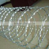 razor barbed wire\Hot Sale Stainless Steel cheap concertina razor barbed wire