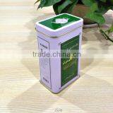 Hinged Tea Tin Box Storage Tin Can thumbnail-3