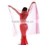 SWEGAL Wholesale Belly Dance Silk Veils Belly Dance Fan Veils SGBDD13016 thumbnail-1
