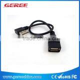 20CM Left Angle USB A Male To Female Extension Cable