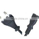 Korea EK Approval AC Power Cord With IEC C7 Ends