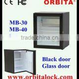 40L Black Door Hotel Mini Fridge With Absorption System thumbnail-1