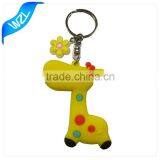 Custom Soft Cartoon Pvc Rubber Keyring