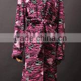 100% Polyester Eco-friendly Top Quality Colorful Coral Fleece Bathrobe thumbnail-5