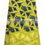CL7540-6 yellow fashion classical simple voilet swisslace African cotton fabric with stones for man and woman