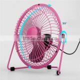 USB Desk Fan Mini Personal Fan Metal Design With ON/OFF Switch Usb Powered for Home and Office thumbnail-5