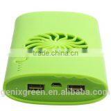 Hot New Products for 2016 Hot Summer Cooling Fan Power Bank 7800mAh Electric Fan Portable Mobile Power Bank in Hot Summer thumbnail-4