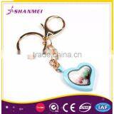 Low Price Frame Alloy Wholesale Heart Shaped Colorful Key Chain thumbnail-2