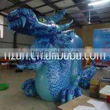 Giant Inflatable Blue Chinese Dragon for Advertising Decoration thumbnail-2